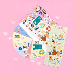 ユポ紙シール_学校/会社(4枚入り)