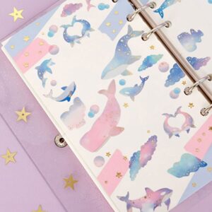 ヴィンテージ金箔シール_感性/幻想(4枚入り)