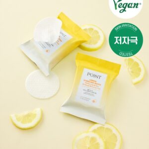 ポイント レモン炭酸水 リップ＆アイリムーバー パッド 35枚