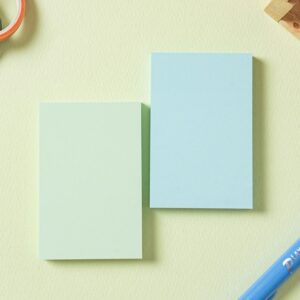 メモテック貼付けメモ（50×76 mm／160枚入り）グリーン×ブルー