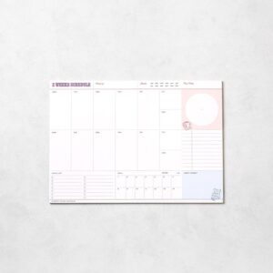 週間スケジュール帳 A3 サイズ/40枚