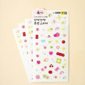 Blurホログラムボックスシール(4枚入り)