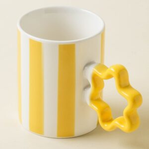 春の花 スター取っ手マグカップ 約350ml