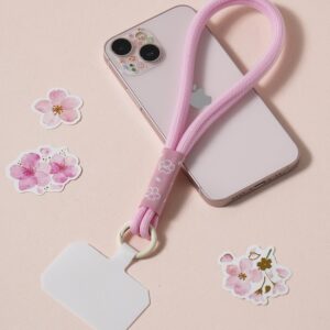 桜モチーフ スマホ ロープストラップ