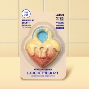 バスプロジェクト バターラベル バブルバスボム（ロックハート）120g