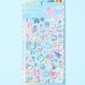 3D立体シール_サメと仲間たち