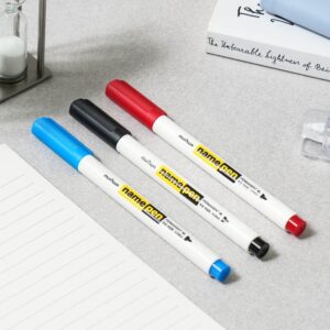 カバー ネームペン 混色 0.8mm 3本