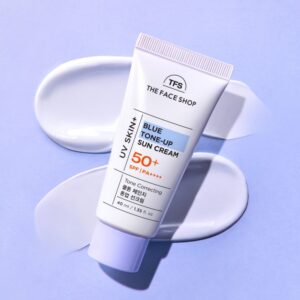 THE FACE SHOP UV スキンプラス ブルートーンアップ 日焼け止め 40ml