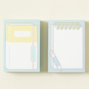 ミニ文具 つめメモ帳 鉛筆付き（4.6×6.5 cm／300枚）