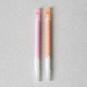 デコペン 2本セット ピンク/オレンジ