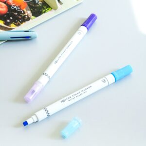 NSスクエア蛍光ペン 2本セット ブルー ヴァイオレット