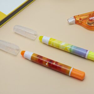 固形蛍光ペン 2本セット オレンジ