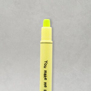 スリム固形蛍光ペン 2本セット ピンク